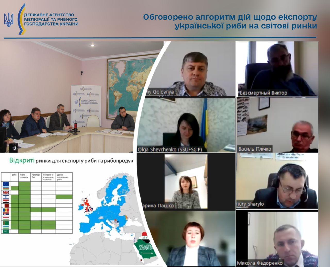 експорт української риби на світові ринки: результати круглого столу за участю мінагрополітики